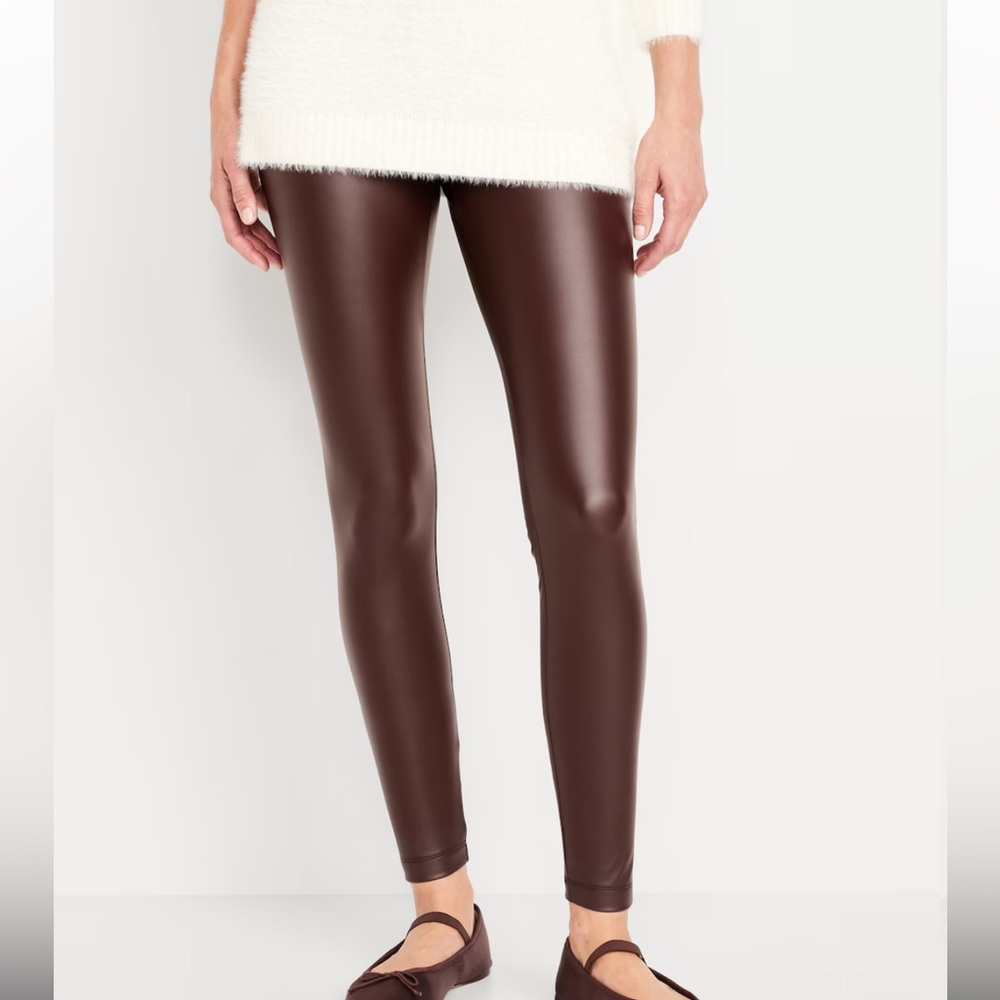 NWT FAUX LEATHER LEGGINGS